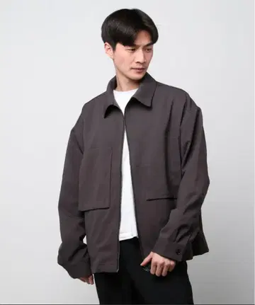 beams 집업 블루종