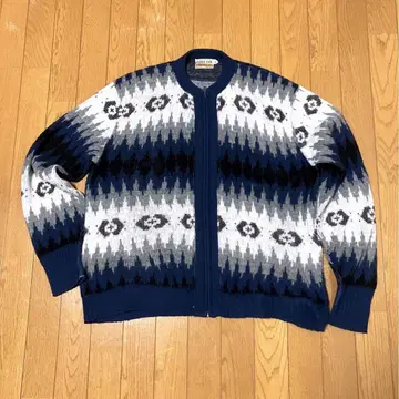CAMPUS 아크릴 가디건 모헤어 60s 70s L