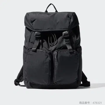유니클로 멀티 포켓 백팩 블랙 백팩