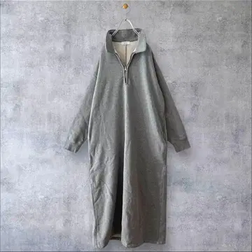 새상품급 쉽스 애니 USA 코튼 속기모 하프 지퍼 원피스