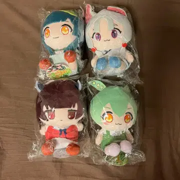 앉은 봉제 인형 도호쿠 즌코 이타코 키리탄 즌다몬 세트