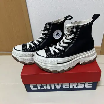 CONVERSE ALL STAR 블랙 통굽 스니커즈