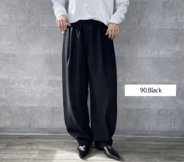 AnnaKerry 가을 모로코 팬츠 36 BLACK