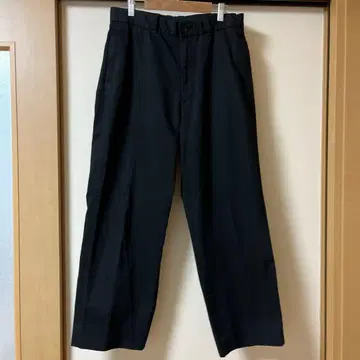 뷰티유스 유나이티드 애로우즈 와이드 팬츠 치노 팬츠 블랙