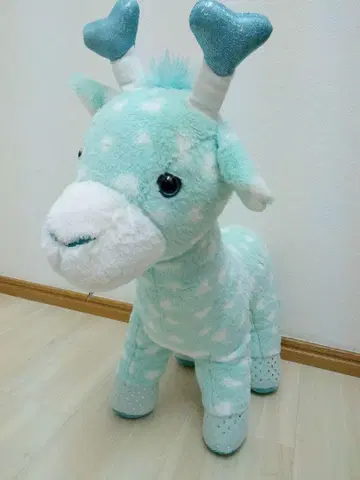 스카이블루 기린 봉제 인형