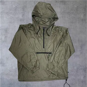 올드 갭 올리브 아노락 후드티 나일론 자켓