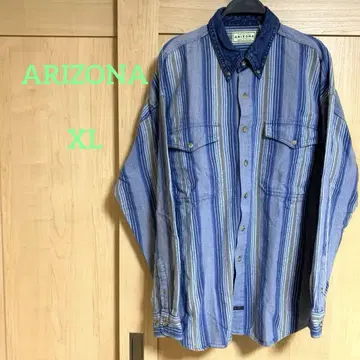 90's ARIZONA JEAN 애리조나 스트라이프 셔츠 버튼 다운