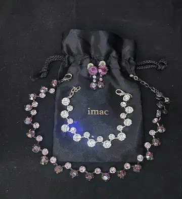 imac 큐빅 목걸이 & 귀찌, 팔찌 3종 세트