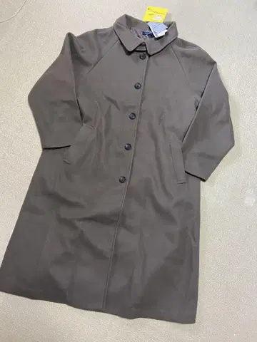 시마무라 오카다유리 콜라보 절개 코트 3L 미사용 새상품 브라운