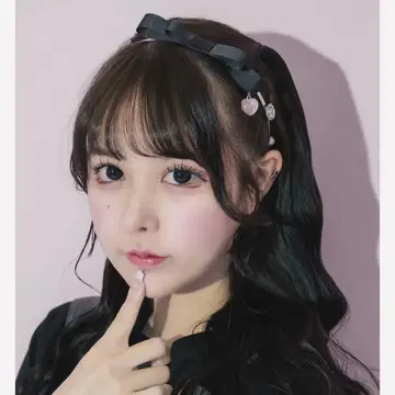 pium 하트 비쥬 리본 머리띠