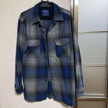 PENDLETON BOARD SHIRT JAC S 그레이와 파랑 펜들턴