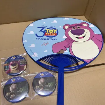 토이스토리 카페 부채 캔뱃지 로초 부채