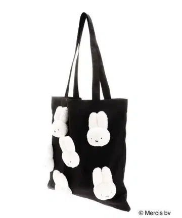 복슬복슬 miffy 토트 블랙