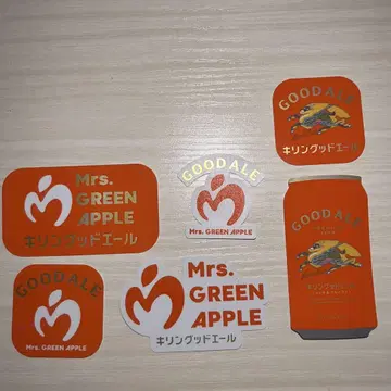 굿에일 x Mrs. GREEN APPLE 오리지널 스티커 컴프 세트