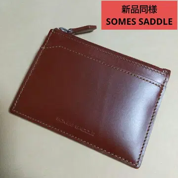 새상품급 SOMES SADDLE 컴팩트 지갑 캐시리스