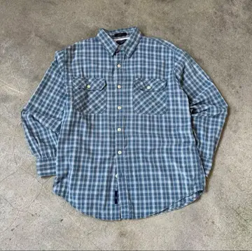 DOCKERS 긴팔 체크 셔츠 플란넬 셔츠 해외 코디