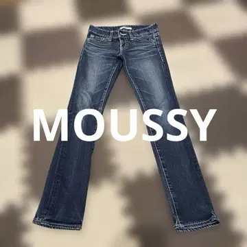 MOUSSY 다크 블루 데님 팬츠