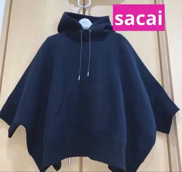 새상품급 [ 와타나베 리나 ] sacai 사카이 후드티 맨투맨 블랙