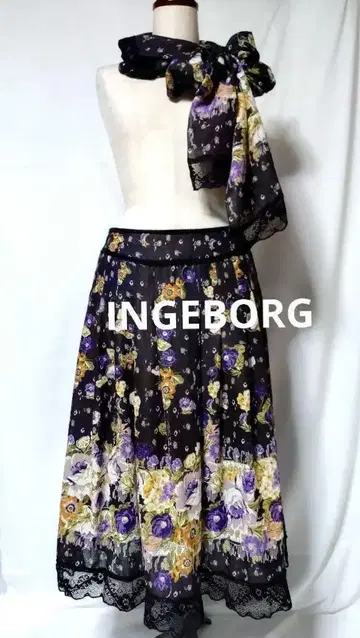 INGEBORG 스커트와 스톨 세트