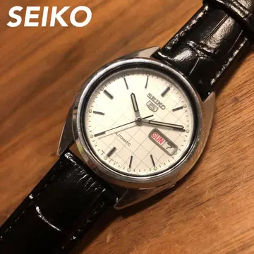[ SEIKO ] 화이트 SEIKO5 7S26 자동 와인딩 세이코 파이브