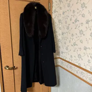 캐시미어 블랙 롱 코트 REGINA 킹
