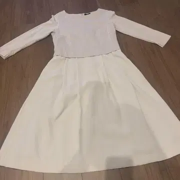 어반 리서치 도어스 긴팔 원피스 베이지 그레이 A라인