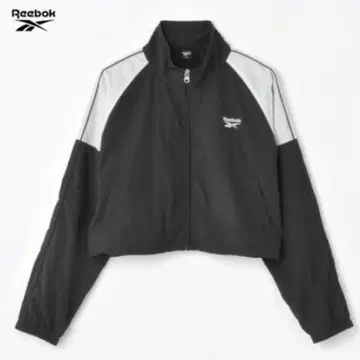 Reebok 나일론 자켓 블랙 화이트