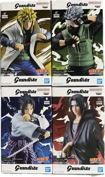 NARUTO Grandista 사스케 이타치 미나토 카카시 피규어 4개