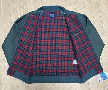 POLO 블루종 자켓 데드스탁 내용물 체크 무늬 M