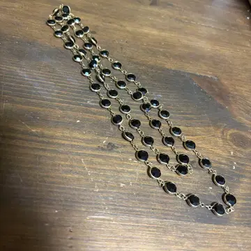 SWAROVSKI 패싯 컷 롱 목걸이