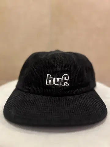 HUF 코듀로이 캡 블랙