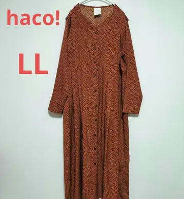 haco! 하코 턱 원피스 긴팔 원피스 빅 사이즈