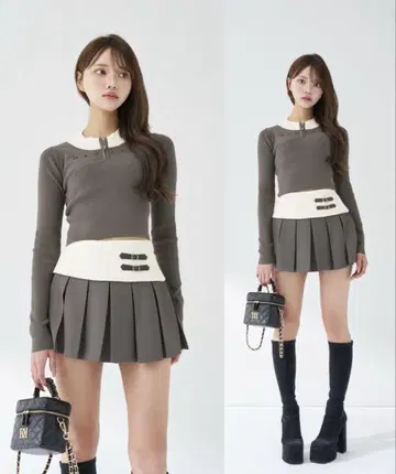 다리치 니트 셋업