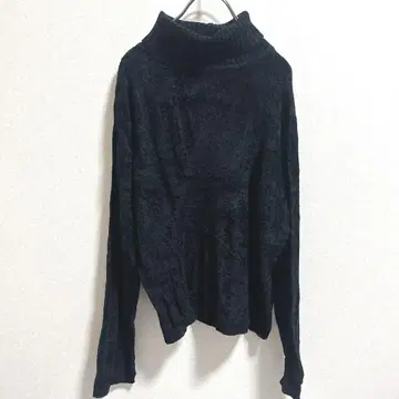 PLUR BURROWER 여성용 니트 하이넥 M 사이즈 블랙 택 포함
