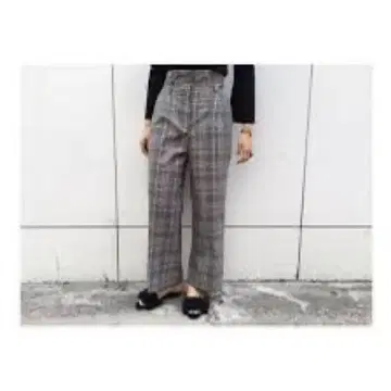 Urban Research 체크 무늬 와이드 팬츠 UR76-24Q001