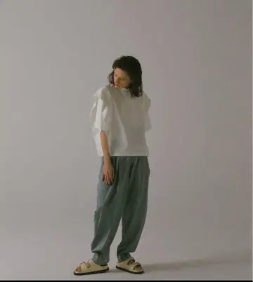 LOHEN 2턱 새틴 팬츠 size 36