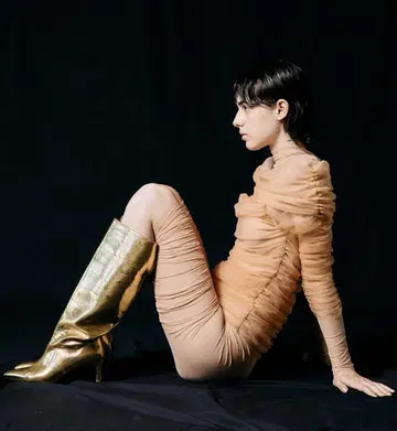 MAISONSPECIAL 코기소마나 콜라보 멀티 웨이 튤 롱 레깅스