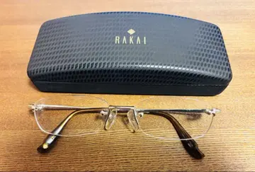 RAKAI 무테 안경 케이스 포함