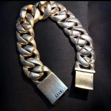 실버925 중후 빈티지 체인 팔찌 멕시칸 주얼리