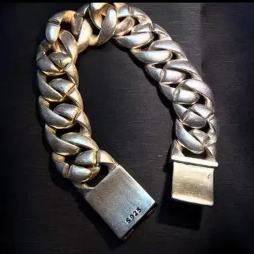 실버925 중후 빈티지 체인 팔찌 멕시칸 주얼리