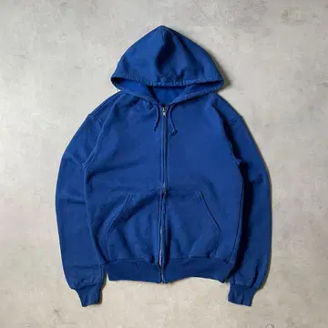 90s 지퍼 후드티 블루