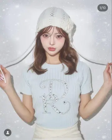 [다리치] DR 비쥬 리브 니트탑