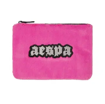 aespa 퍼 파우치 미개봉 새상품