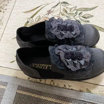 LALUCI 블랙 캐주얼 슈즈