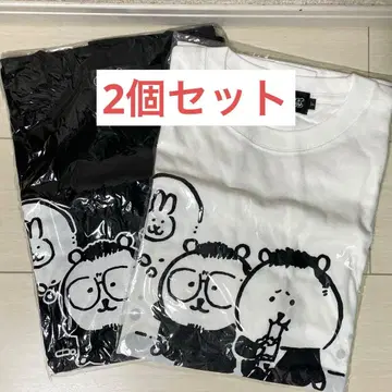 야미킨 우시지마군 원화전 나가노의 곰 티셔츠 블랙 화이트