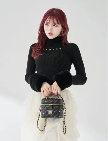 Darich 스무스 퍼 리브 니트탑 블랙
