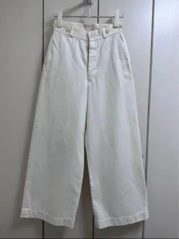 Nigel Cabourn 와이드 치노 팬츠 화이트