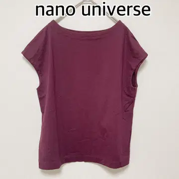 nano universe 나노 유니버스 슬리브리스 T셔츠 버건디