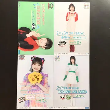 3083 모닝구 무스메. 야마자키 아이 생 브로마이드 4장 세트