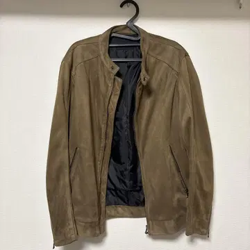 브라운 스웨이드 자켓